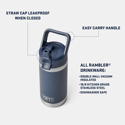 Rambler Jr 12 oz. Water Bottle with Color-Matched Straw Cap