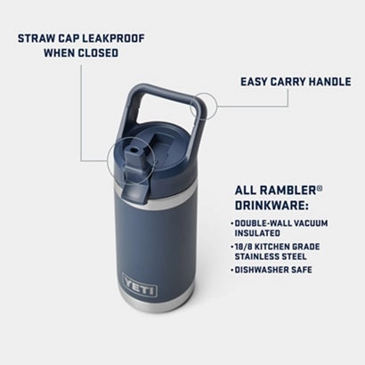 Rambler Jr 12 oz. Water Bottle with Color-Matched Straw Cap
