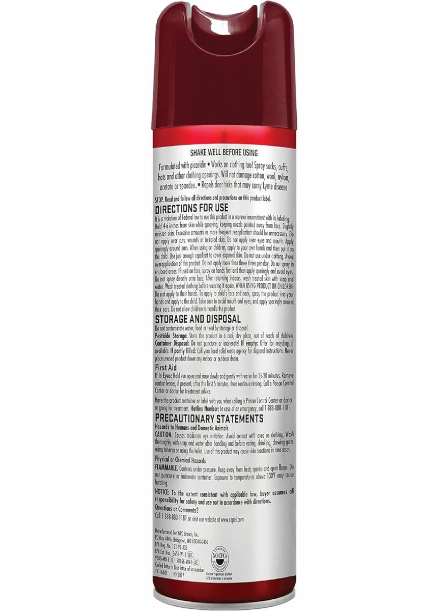 Repel Tick Defense 6.5oz Insect Repellent Continuous Spray