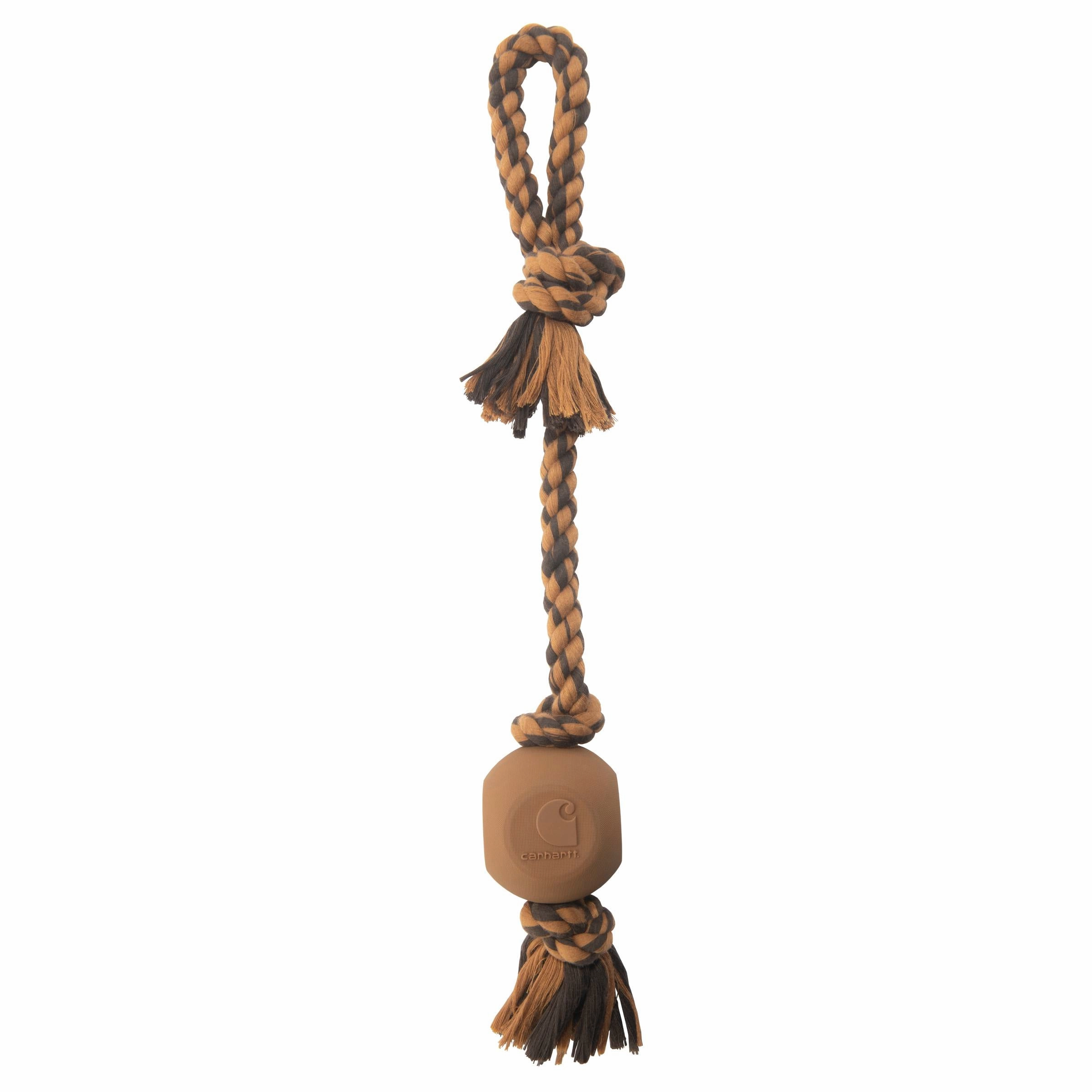 Rubber Ball Dog Rope Pull