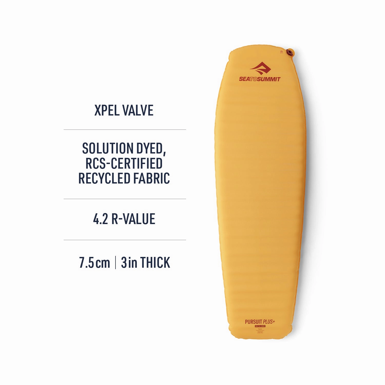 Sea to Summit Pursuit Plus Self Inflating Mat - Large Contour