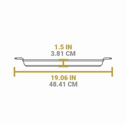 Seasoned Cast Iron Baking Pan - 15.5 x10.5in