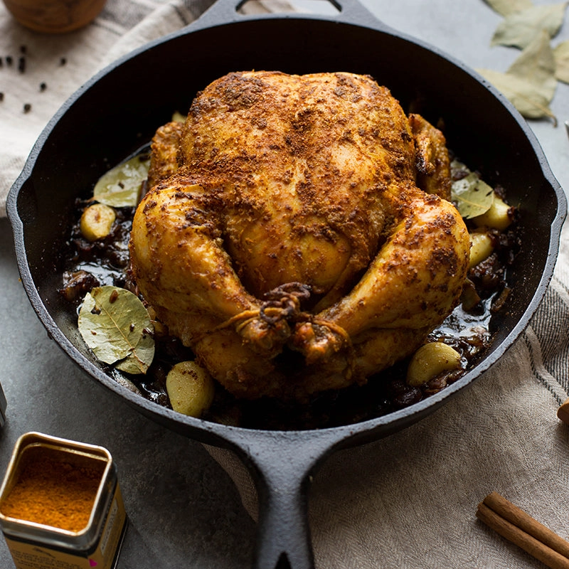 Seasoned Cast Iron Skillet-(13 1/4)