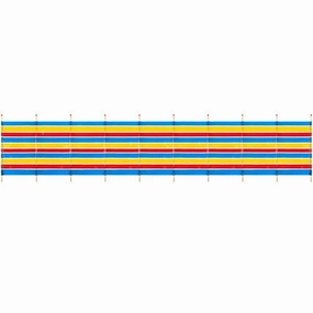 shop 10 Pole Traditional Beach Windbreak - 5ft