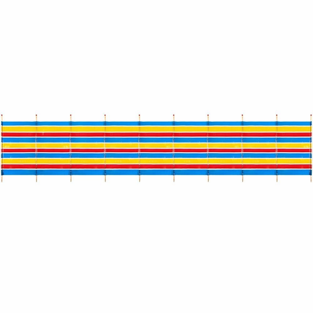 shop 10 Pole Traditional Beach Windbreak - 5ft