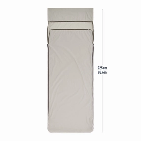 Silk Blend Sleeping Bag Liner With Pillow Sleeve