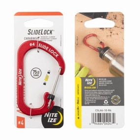 Slide Lock Aluminum Carabiner - #4