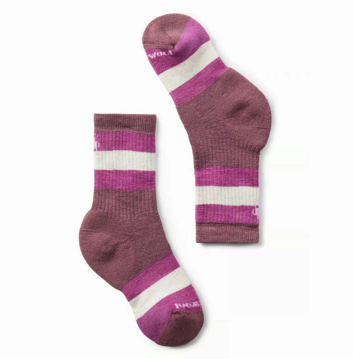 Smartwool Kids' Hike Full Cushion Striped Crew Socks