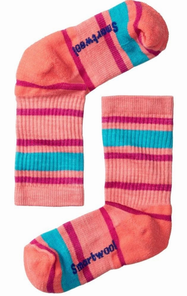 Smartwool Kids' Hike Light Cushion Striped Crew Socks