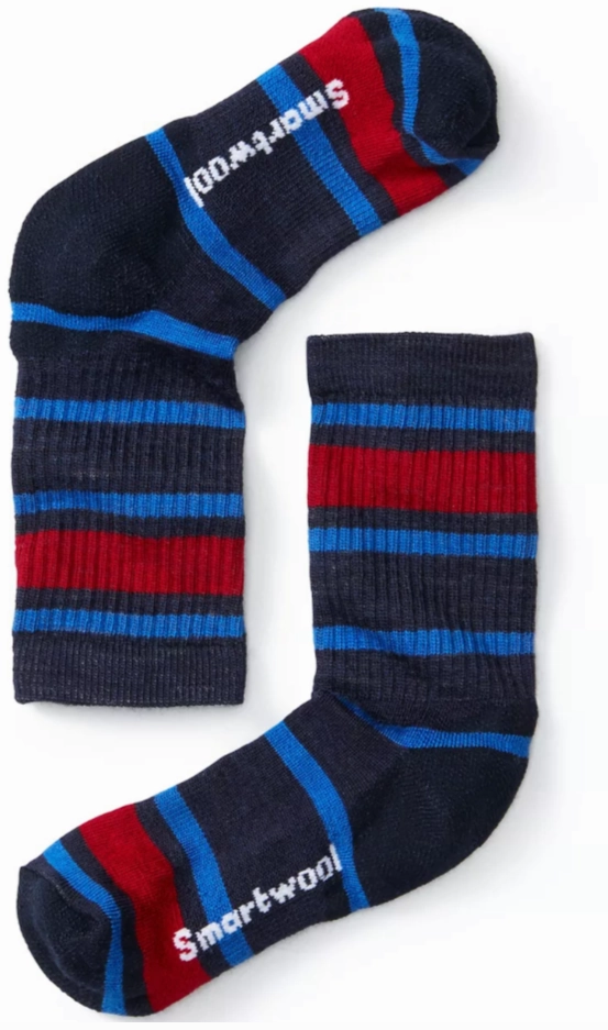 Smartwool Kids' Hike Light Cushion Striped Crew Socks