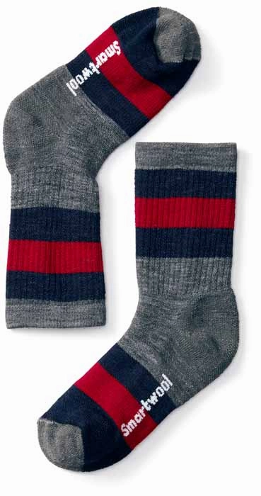 Smartwool Kids' Hike Light Cushion Striped Crew Socks