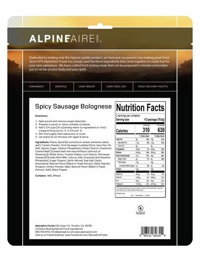 Spicy Sausage Bolognese