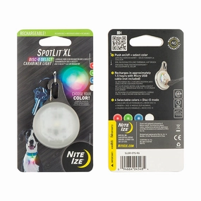 SpotLit XL Rechargeable Carabiner Light - Disc-O Select