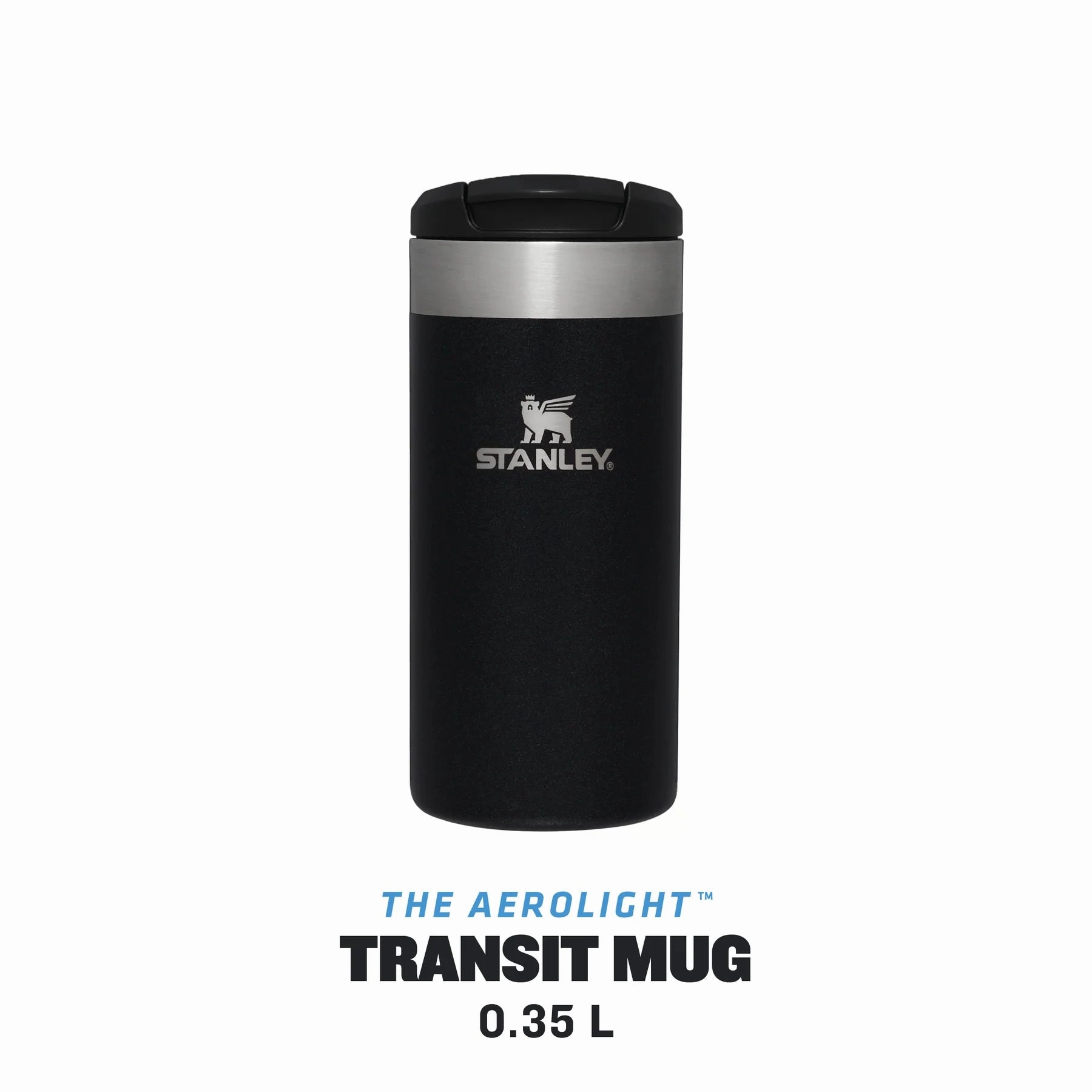 Stanley Aerolight Transit Mug | 0.35L Black Metalic