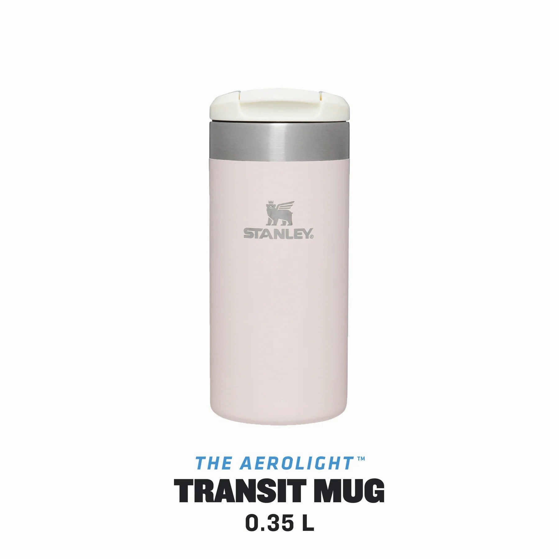 Stanley Aerolight Transit Mug | 0.35L Rose Quartz Metallic