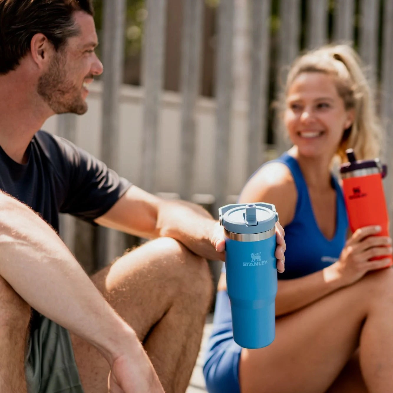Stanley IceFlow Flip Straw Tumblers 0.89L - Azure