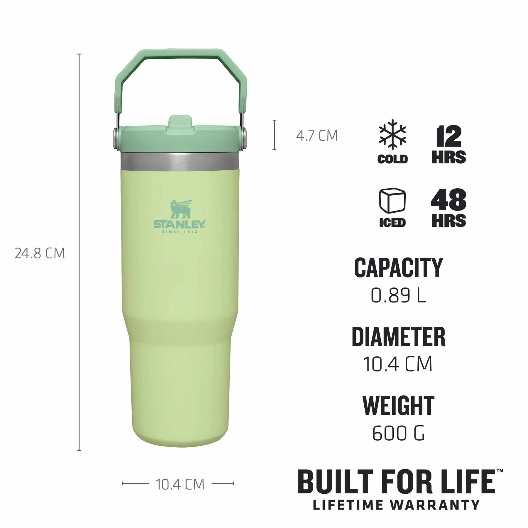 Stanley IceFlow Flip Straw Tumblers 0.89L - Citron