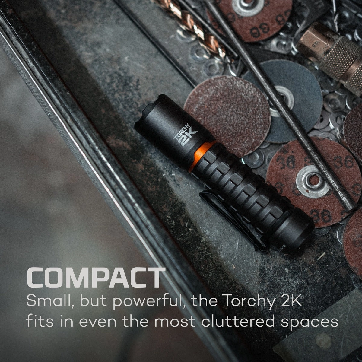 TORCHY 2K Rechargeable Pocket Flashlight