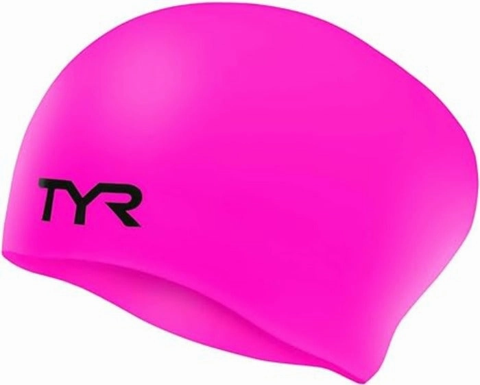 TYR Long Hair Wrinkle-Free Silicone Swim Cap