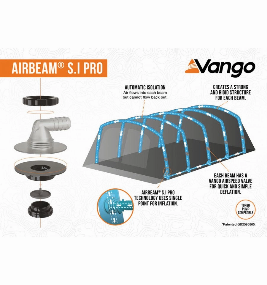 Vango Anantara IV Air 650XL Tent With FREE CARPET, FOOTPRINT AND Small STUDIO