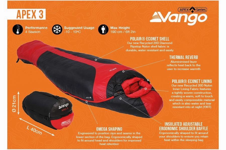 Vango Apex 3 Harissa Sleeping Bag
