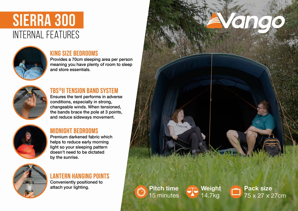 Vango Sierra 300 Poled Tent 2025