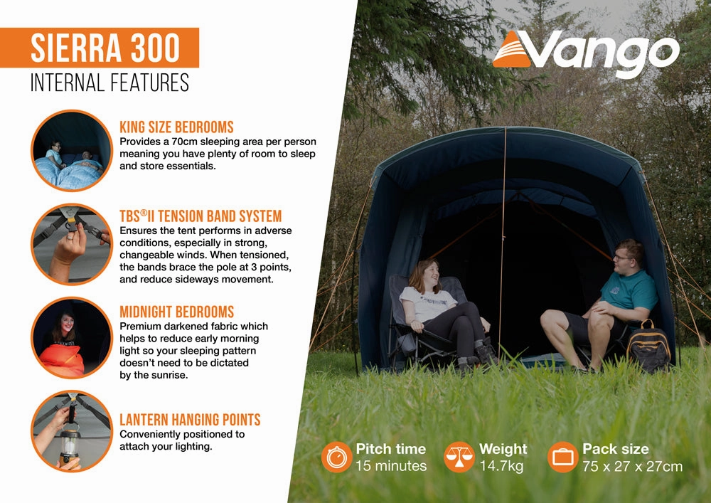 Vango Sierra 300 Poled Tent 2025
