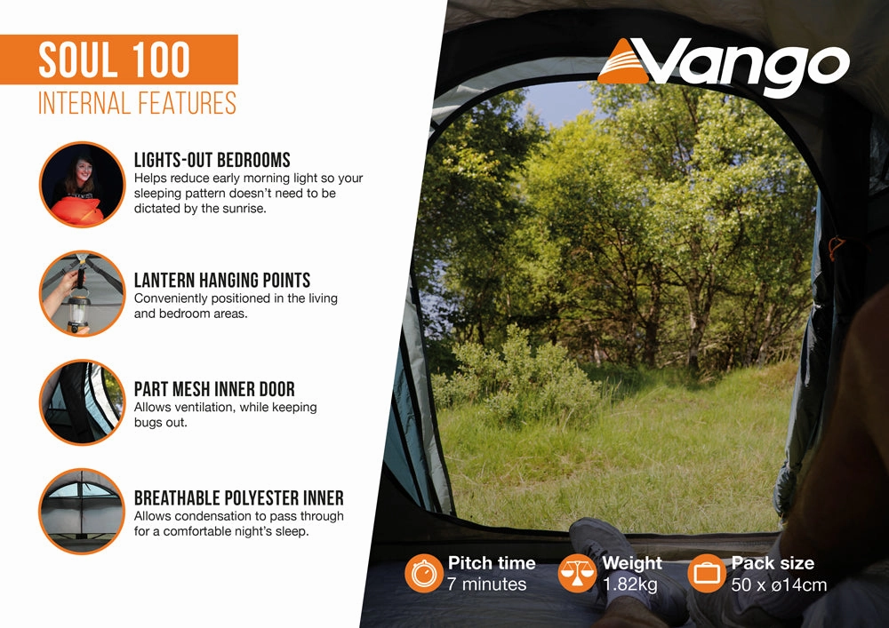 Vango Soul 100 Tent Deep Blue 2025