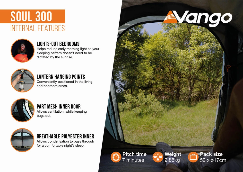 Vango Soul 300 Tent Deep Blue 2025