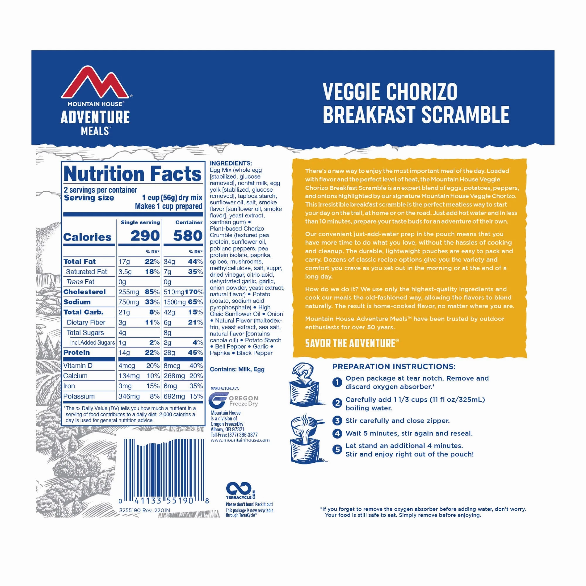 Veggie Chorizo Breakfast Scramble