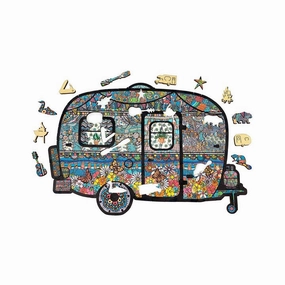 Vintage Camper Wooden Puzzle