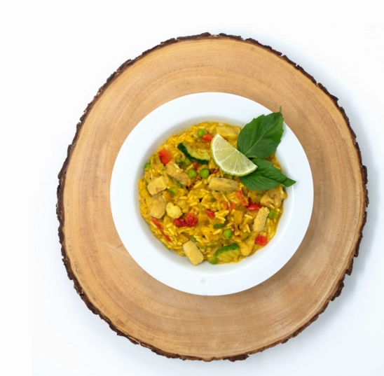 Yellow Curry with Chicken & Rice