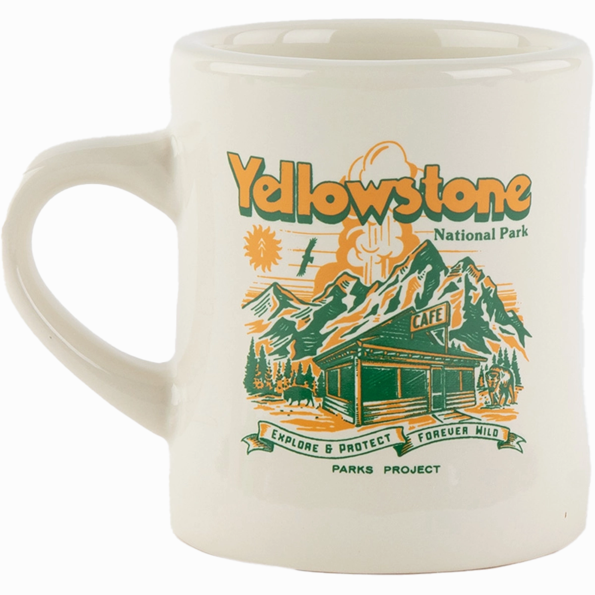 Yellowstone Road Trip Diner Mug